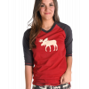 Moose Fair Isle | Women's Tall Tee (L)