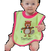 Teething Girl - Beaver | Infant Bib (One Size)