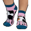 Mooody in the Morning - Cow | Women's Slipper Sock (9-11)