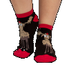 Chocolate Moose | Women's Slipper Sock (9-11)