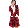 Moose Plaid | Women's Bathrobe (L/XL)