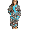 Horse Fair Isle | Women's Bathrobe (S/M)