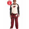 Moose Plaid | Men's Pajama Set (L)