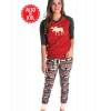 Moose Fair Isle | Women's PJ Legging Set (L)