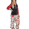 Almoose Asleep | Women's Fitted PJ Set (L)