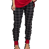 Grey Plaid | Women's PJ Legging (M)