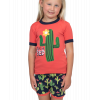 Stuck In Bed - Cactus | Kid PJ Shorts Set (2T)