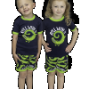 Just Roll With It | Kid PJ Shorts Set (10)