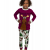 Moose Hug Purple | Kid PJ Set (3T)