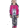 Howl of a Night - Wolf | Girl Kid PJ Set (10)