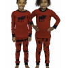 Red Classic Moose | Kid PJ Set (2T)