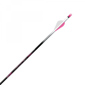 Easton Pink Carbon Ion Half-Dozen Arrows-2" VPX Vanes/ Black-500 spine