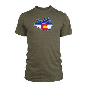 Rep Your Water Colorado Elk T-Shirt-City Green-Medium