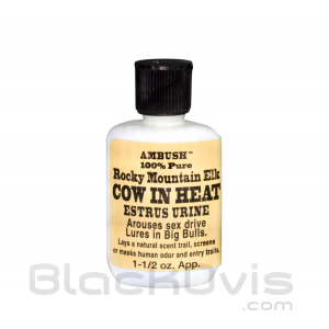 Moccasin Joe Rocky Mountain Elk Lure Cow in Heat Scent -1.5 oz