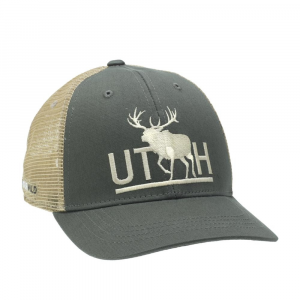 RepYourWater Utah Bull Elk Mesh Back Hat-Green