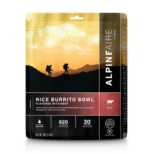 AlpineAire Rice and Beef Burrito Bowl Entree-6 oz