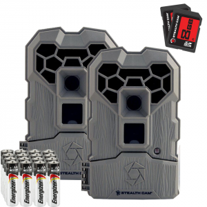 Stealth Cam QS14 FX 14MP Trail Camera 2-Pack Combo-Grey