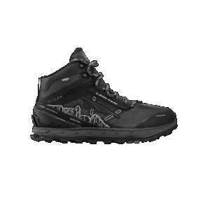 Altra Lone Peak 4 Mid RSM Trail Shoes-Black-9 D