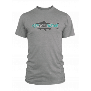 RepYourWater Logo T-Shirt-Heather Grey-2XL