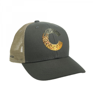 Rep Your Water Colorado Brown Trout Skin Hat-Green