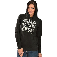 GIRLS WITH GUNS PULLOVER HOODIE