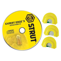 HUNTERS SPECIALTIES STRUT EXPERT EDGE 3 TURKEY DIAPHRAM CALLS W/ DVD SET