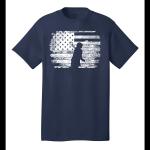 Lax Zone Girls USA Silhouette Tee