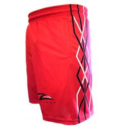 Lax Zone Twisted Shorts - Red