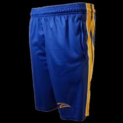 Lax Zone 3 Stripe 2.0 Lacrosse Short - Royal/Yellow/White