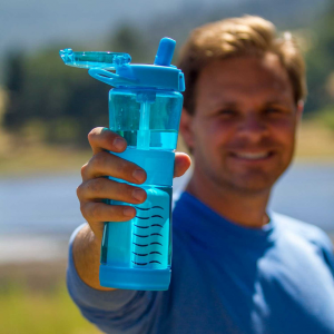 Journey(TM) Water Purification Bottle - Sky Blue - Free Shipping