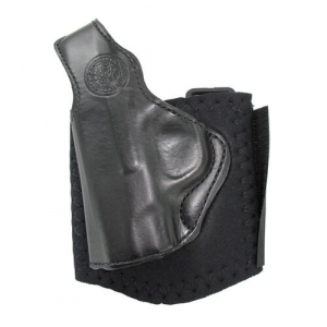 LH M&PA(R) Shield Black Leather Ankle Holster