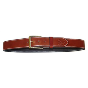 Leather Belt W/Embossed Logo