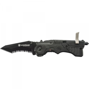 Smith & WessonA(R) SW911B 1st Response M.A.G.I.C.A(R) Assisted Opening Liner Lock Folding Knife & Rescue Tool