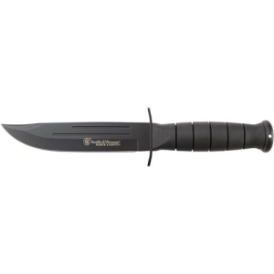Smith & WessonA(R) CKSUR1 Search & Rescue Clip Point Fixed Blade Knife Rubberized Aluminum Handle