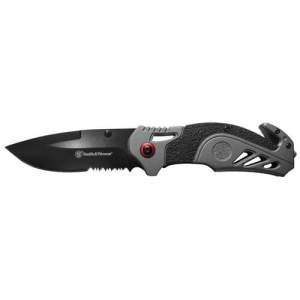Smith & WessonA(R) 1100039 S.A. Red Accent Drop Point Folding Knife