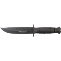 Smith & WessonA(R) CKSUR1 Search & Rescue Clip Point Fixed Blade Knife Rubberized Aluminum Handle