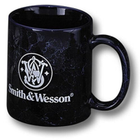 Blue Marbled Coffee Mug With Logo