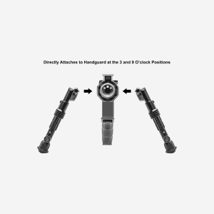 UTG Recon Flex M-LOK BiPod matte black 5.7in - 8in