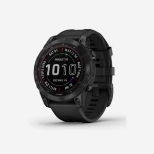 Garmin fenix 7 Sapphire Solar-Carbon Gray DLC Titanium with Black Band