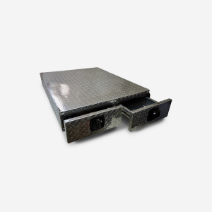 Diamond Plate Aluminum Slide Out Drawer Set-Black Blemished