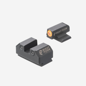 Night Fision Night Sight Set for Ruger Max 9-Ruger Max 9-Orange-Black-Square Notch Rear+Front