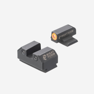 Night Fision Night Sight Set for Ruger Max 9-Ruger Max 9-Orange-Black-U Notch Rear+Front