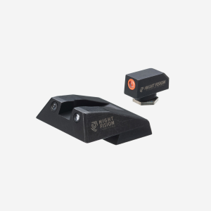 Night Fision Night Sight Set for SAR 9 or SAR B6-SAR 9-Orange-Black-Square Notch Rear+Front