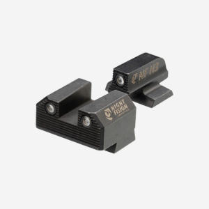 Night Fision Optics Ready Stealth Series Night Sight Set for Canik-Mete MC9-Orange-Blank-Square Notch Rear+Front
