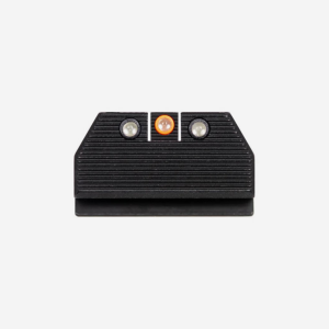 Night Fision Optics Ready Stealth Night Sight Set for CZ P-10 C/F/S-P-10 Optics Ready Series (C, F, S)-Orange-Blank- Serrated Front + Serrated Square
