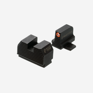 Night Fision Optics Ready Stealth Night Sight Set for Sig P320 w/ RMR/507c/508t/Romeo Pro-Sig P320 w/ RMR/507c/508t/Romeo Pro-Orange-Blank- Serrated F