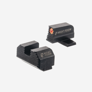 Night Fision Optics Ready Stealth Night Sight Set for Springfield Hellcat OSP/XD-S w/ 507k-Springfield Hellcat OSP/XD-S w/ 507k-Orange-Blank- Serrated