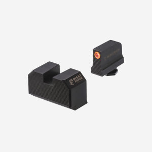Night Fision Optics Ready Stealth Lower 1/3rd Night Sight Set for Walther PDP/PPQ w/ RMR/507c/508t-Walther PDP/PPQ w/ RMR/507c/508t-Orange-Blank- Serr