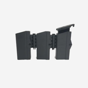 Walther PPS 9mm Mag Pouch - eAMP LoPro MagP0384-Walther PPS 9mm-Double-Left Side Bullets Forward - Basketweave-MOLLE