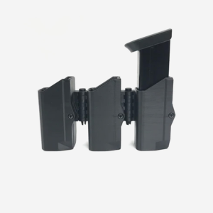 H K 45 Full Size Mag Pouch - eAMP LoPro MagP0369-H K 45-Triple-Right Side Bullets Forward - Basketweave-MOLLE